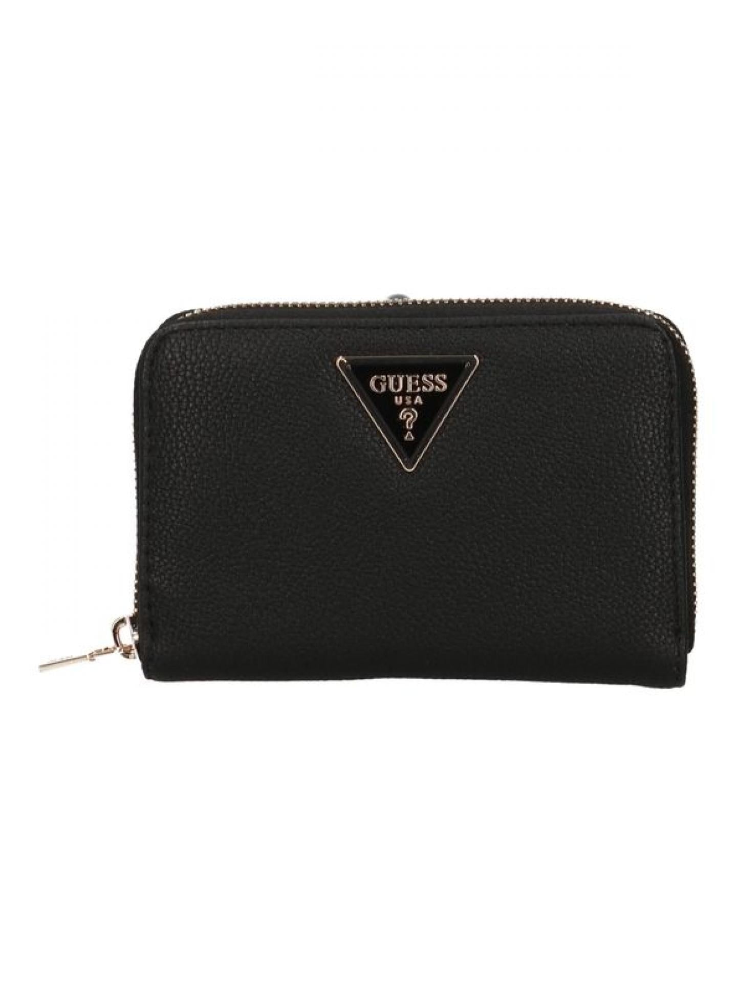 Guess LAUREL SLG MEDIUM ZIP AROUND Schwarz