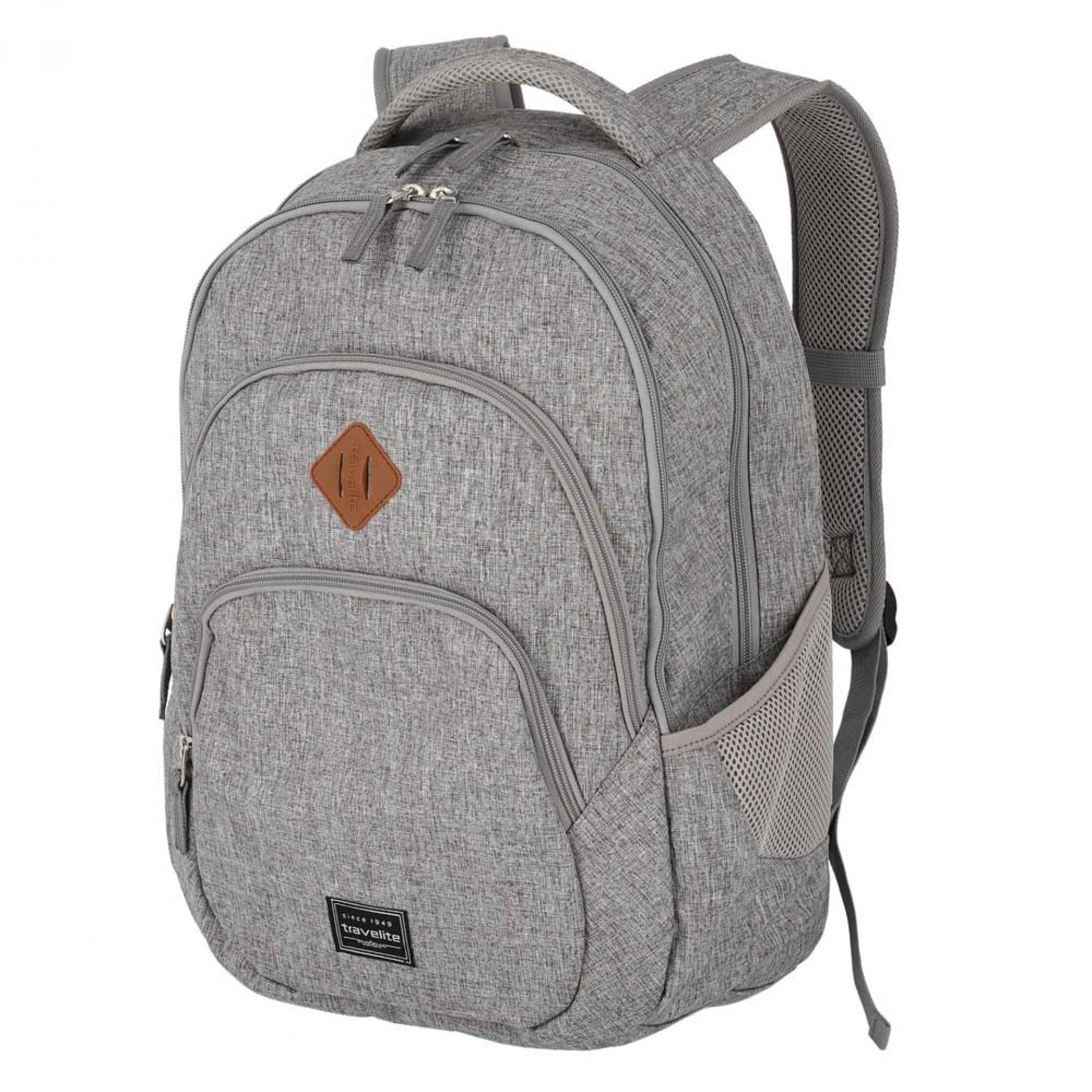 Travelite Basics Rucksack Melange Hellgrau