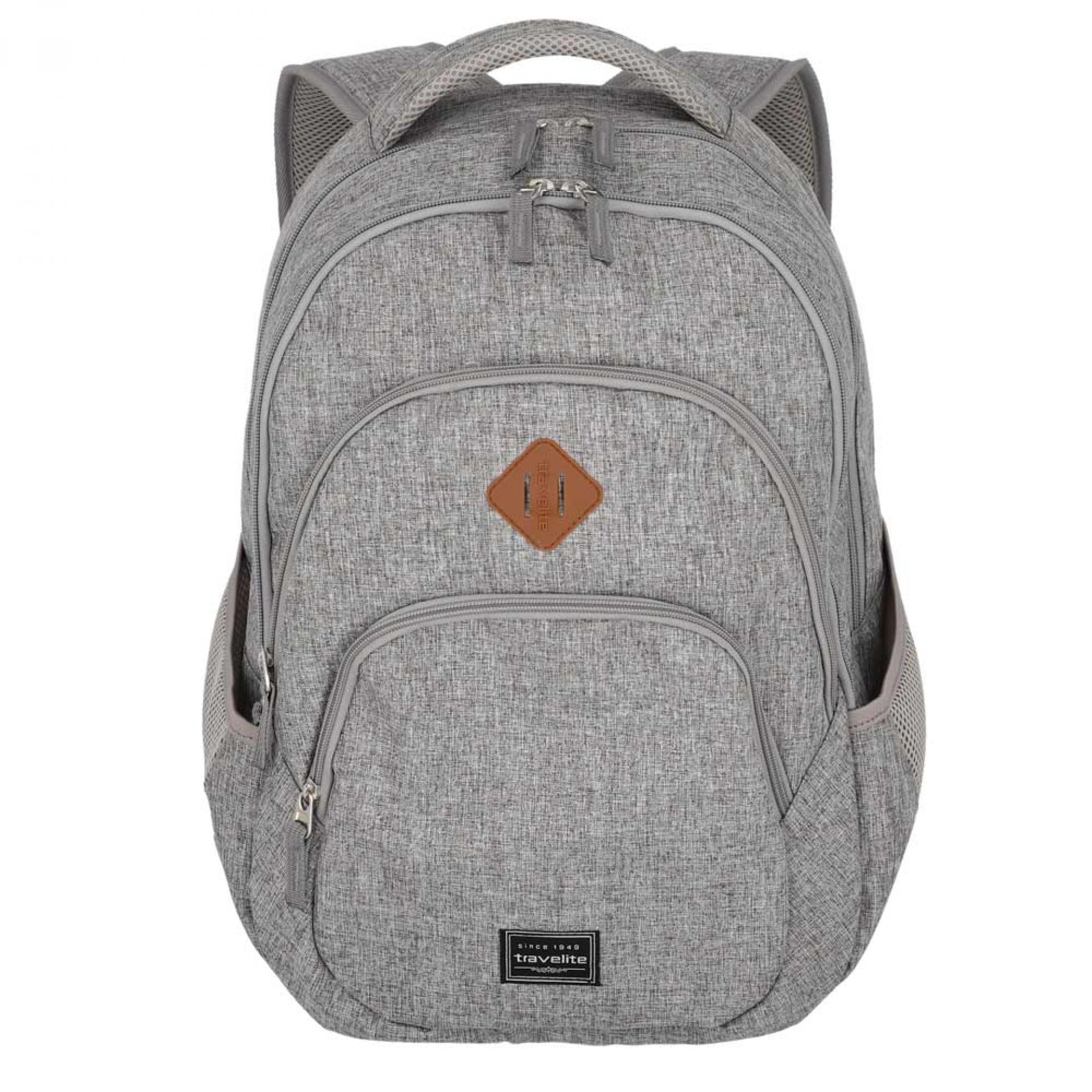 Travelite Basics Rucksack Melange Hellgrau