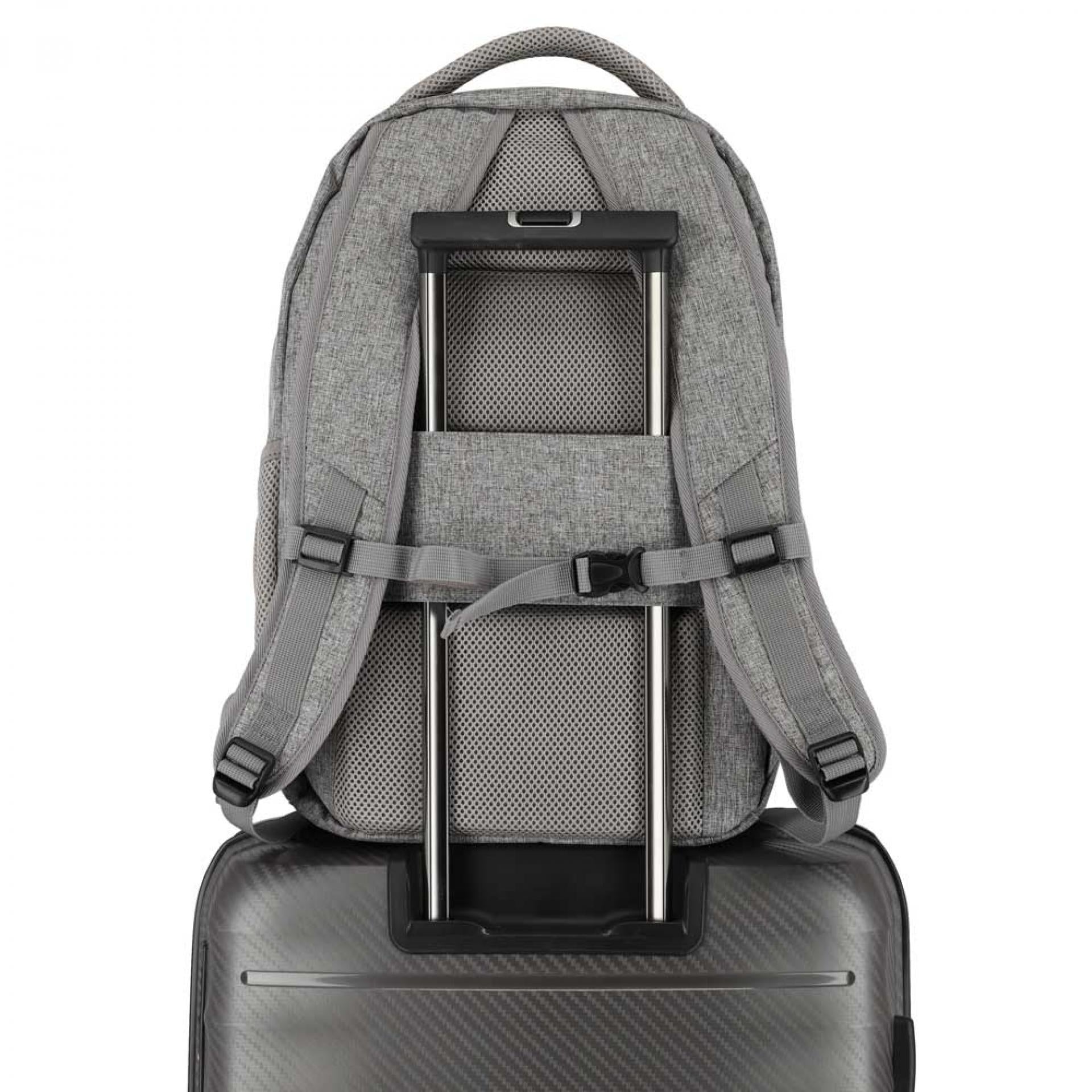 Travelite Basics Rucksack Melange Hellgrau