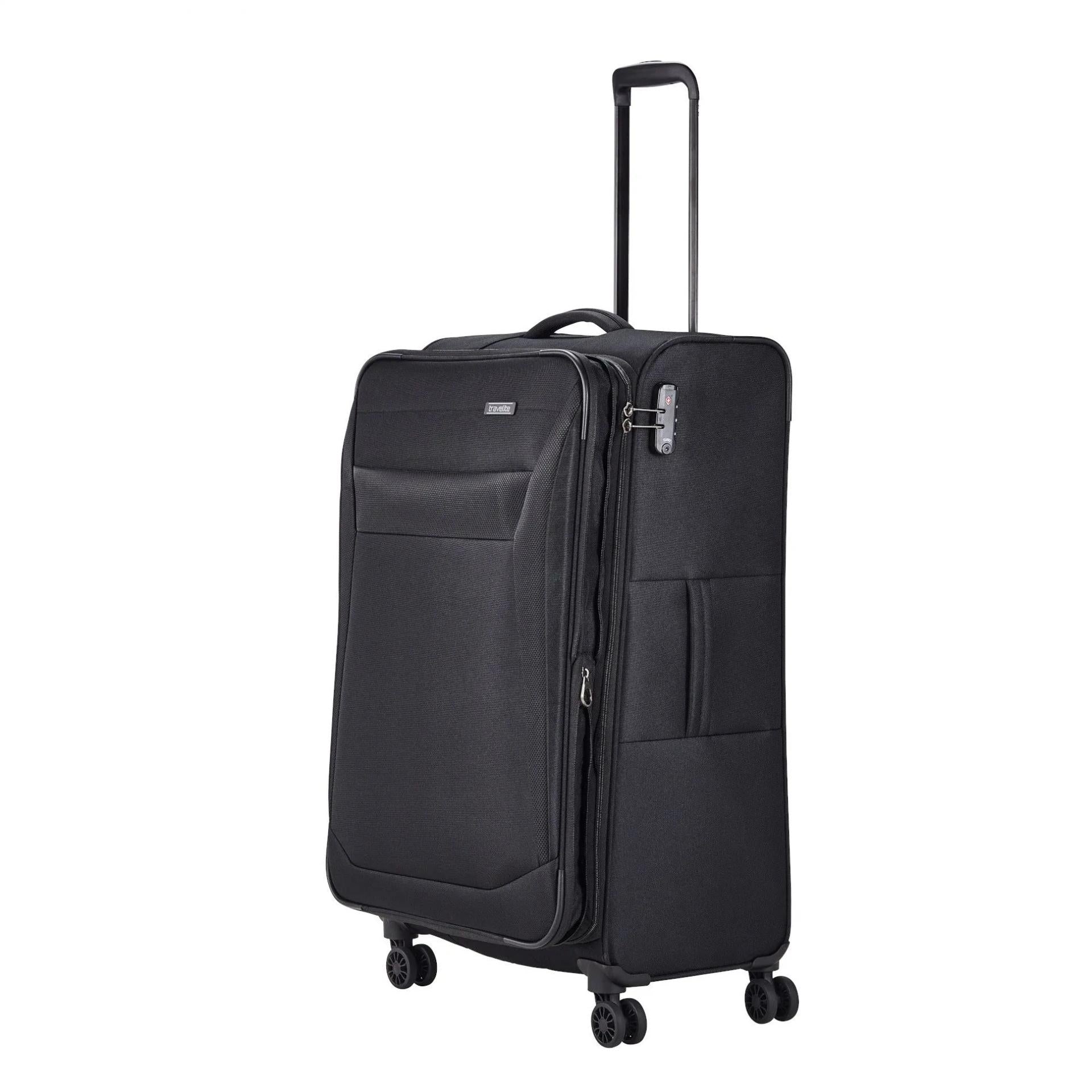 Travelite CHIOS 4w Trolley L Schwarz