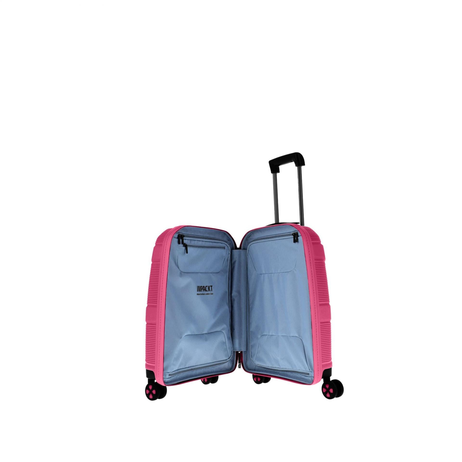 Impackt IP1 4-Rollen Trolley S 55 cm Design: Flora Pink