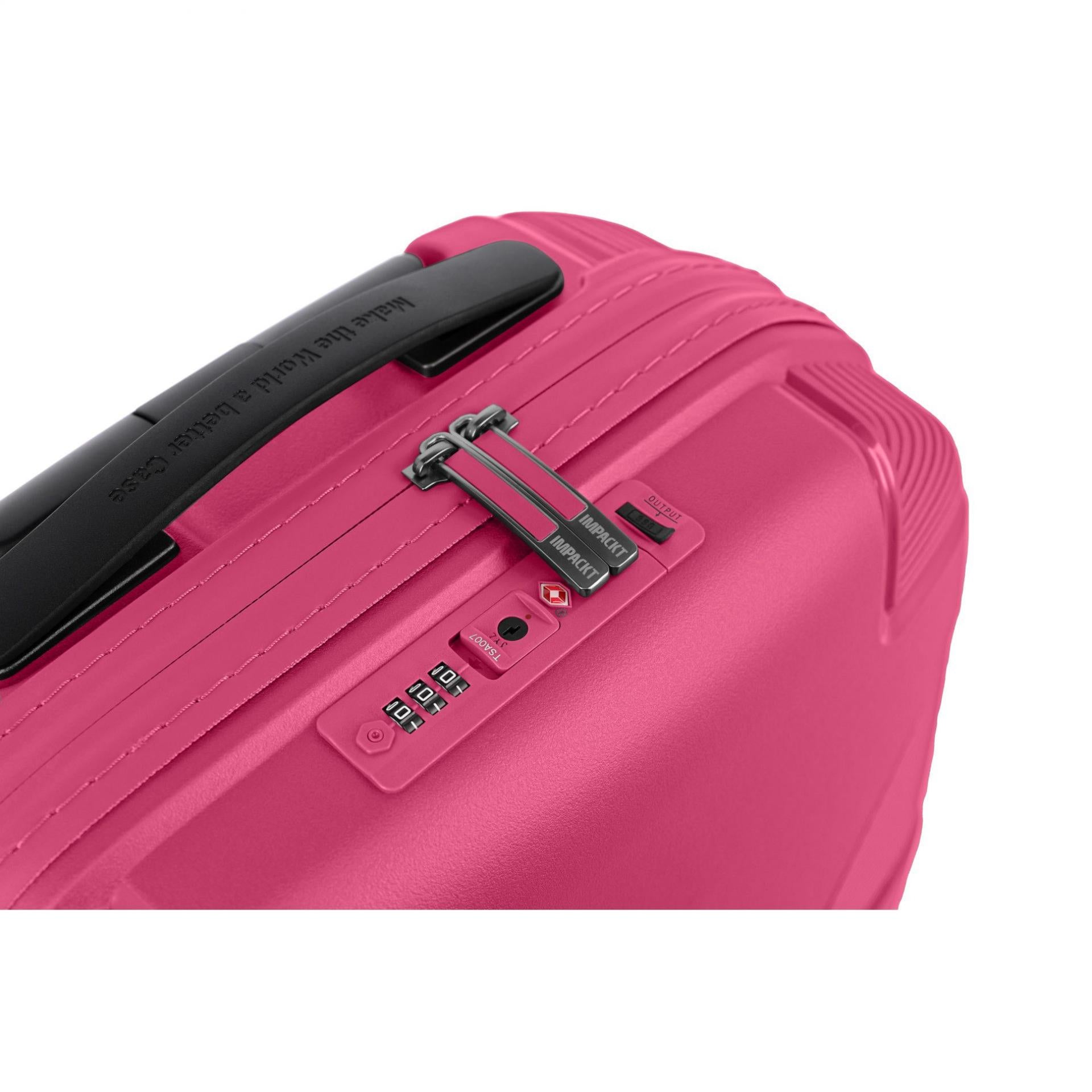 Impackt IP1 4-Rollen Trolley S 55 cm Design: Flora Pink