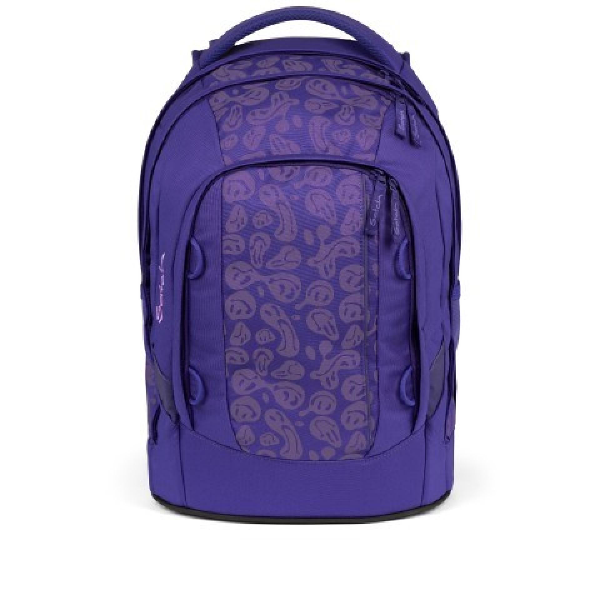 Satch  Schultrucksack Pack  Bright Faces violett