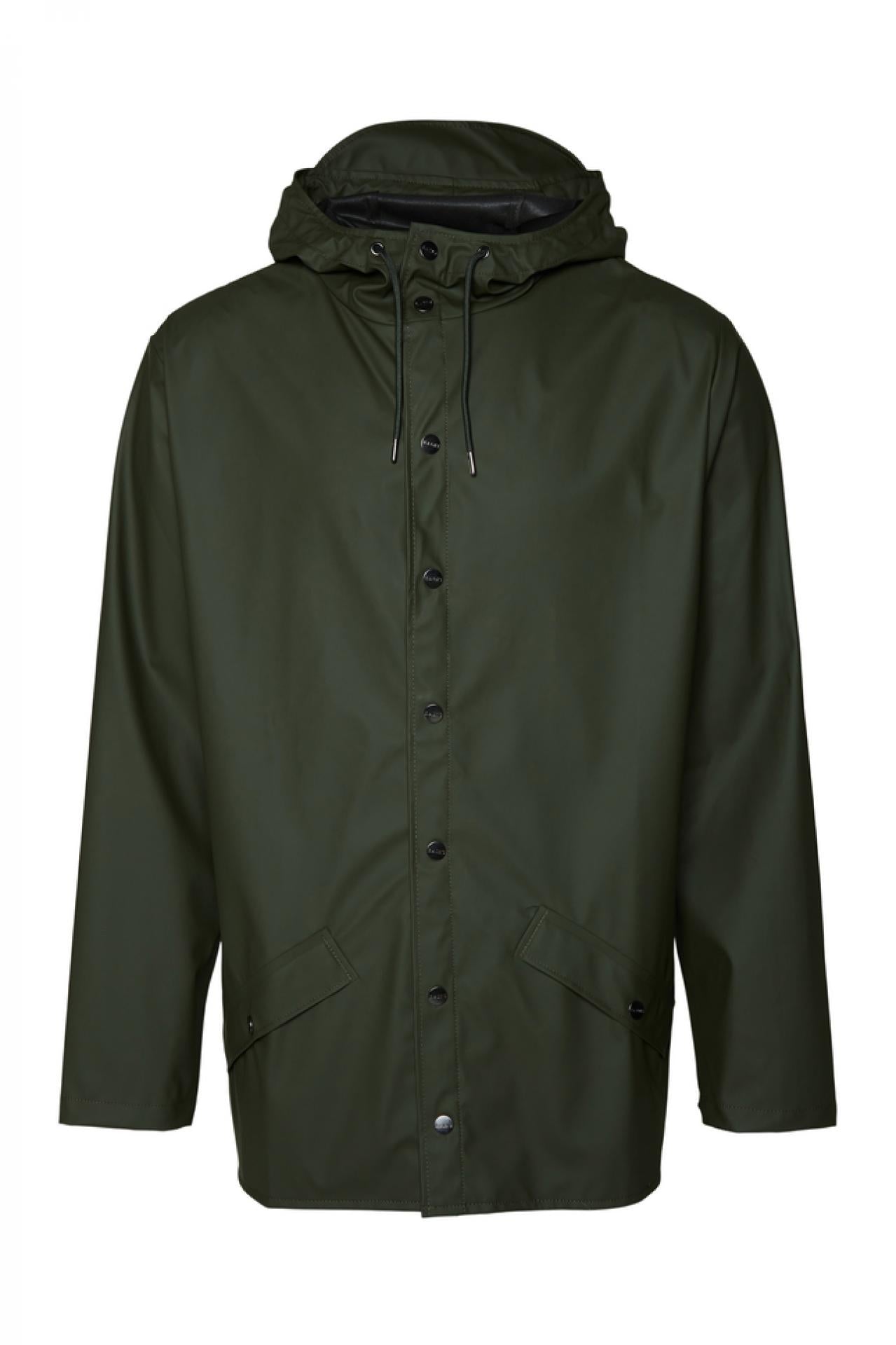 Rains Regenjacke Jacket 1201 Green - Größe: L/XL