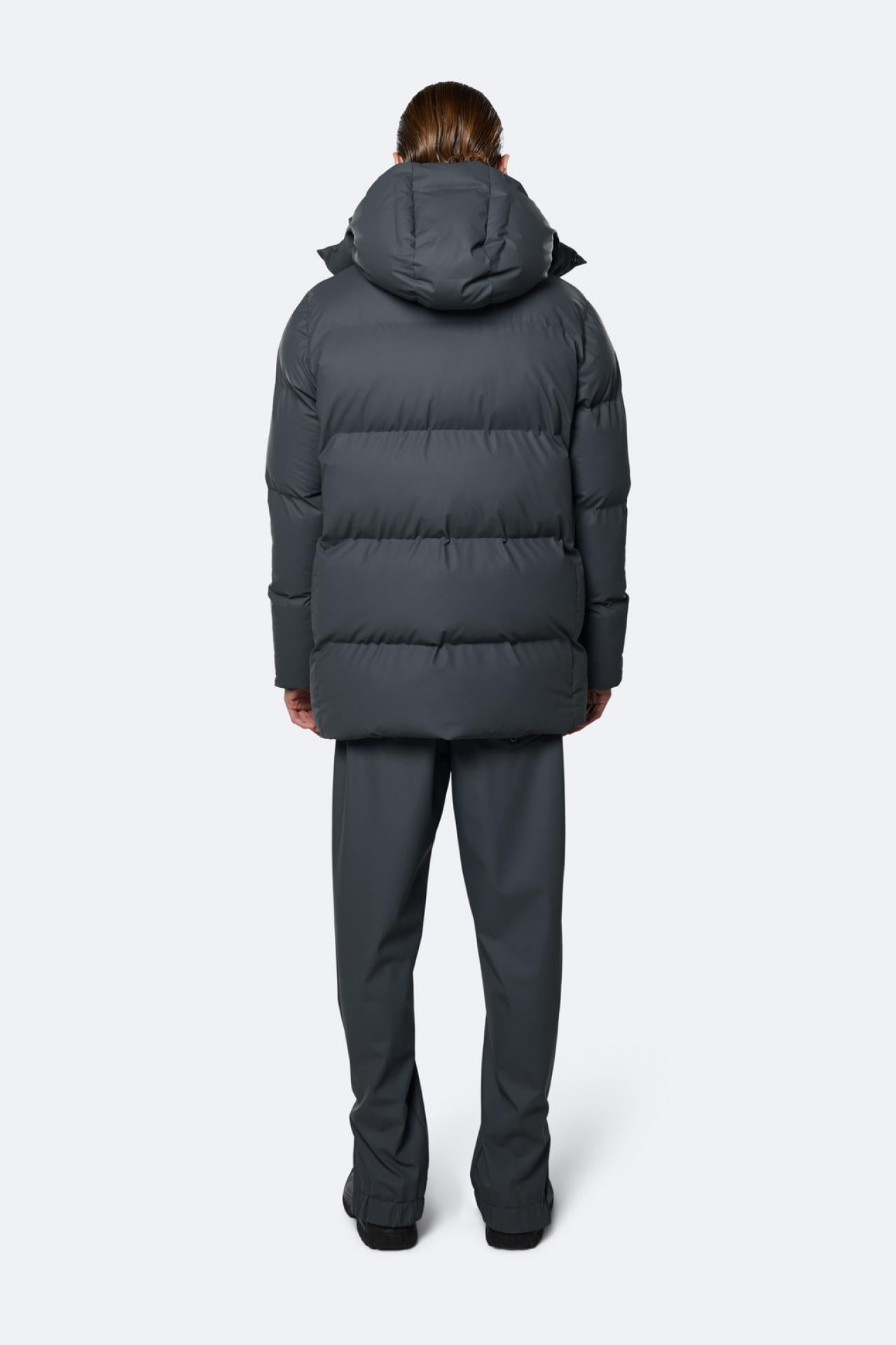 Rains hooded puffer coat sale