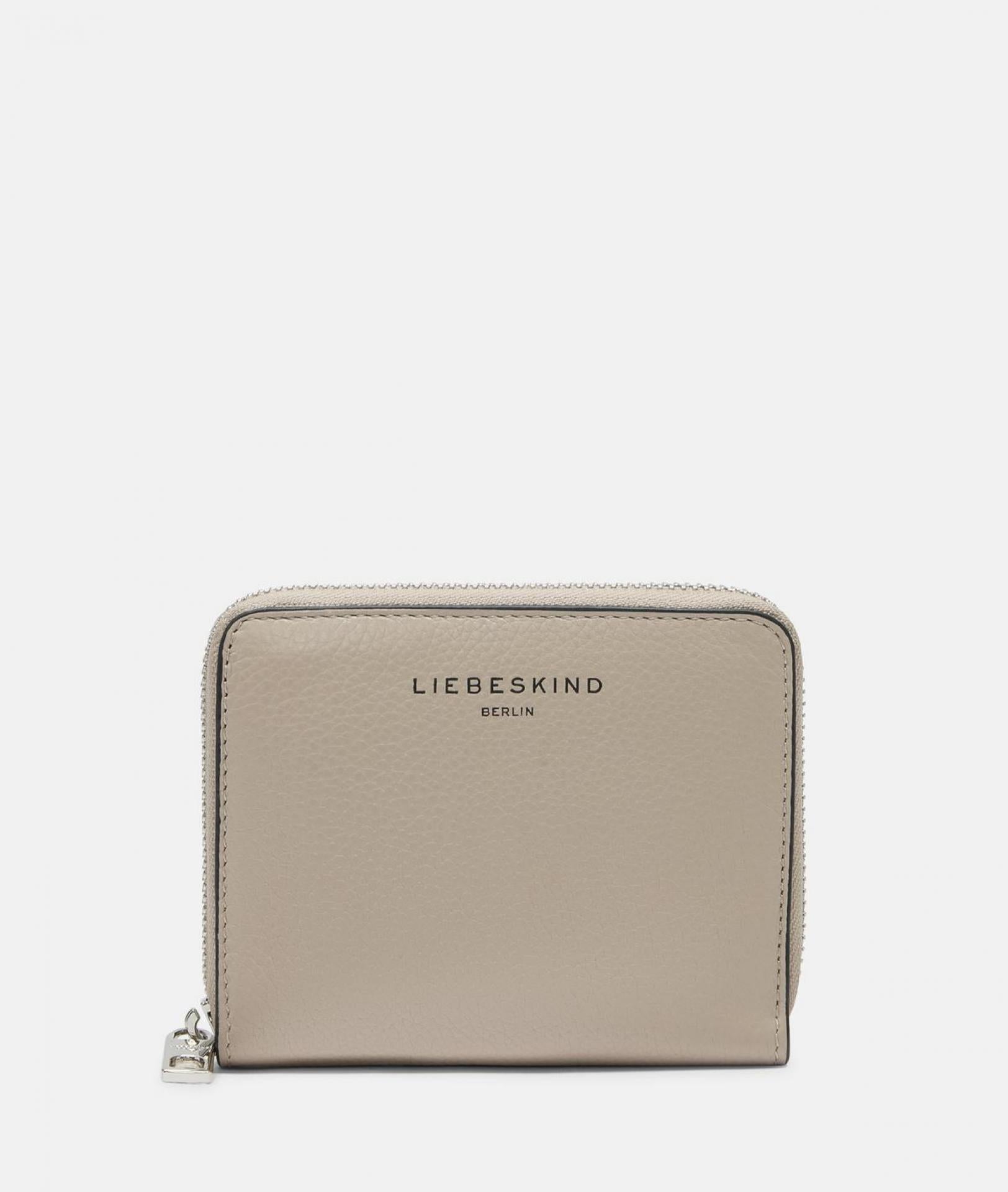 Liebeskind Berlin HERA SMALL PEBBLE GELDBEUTEL Leder Stone Beige