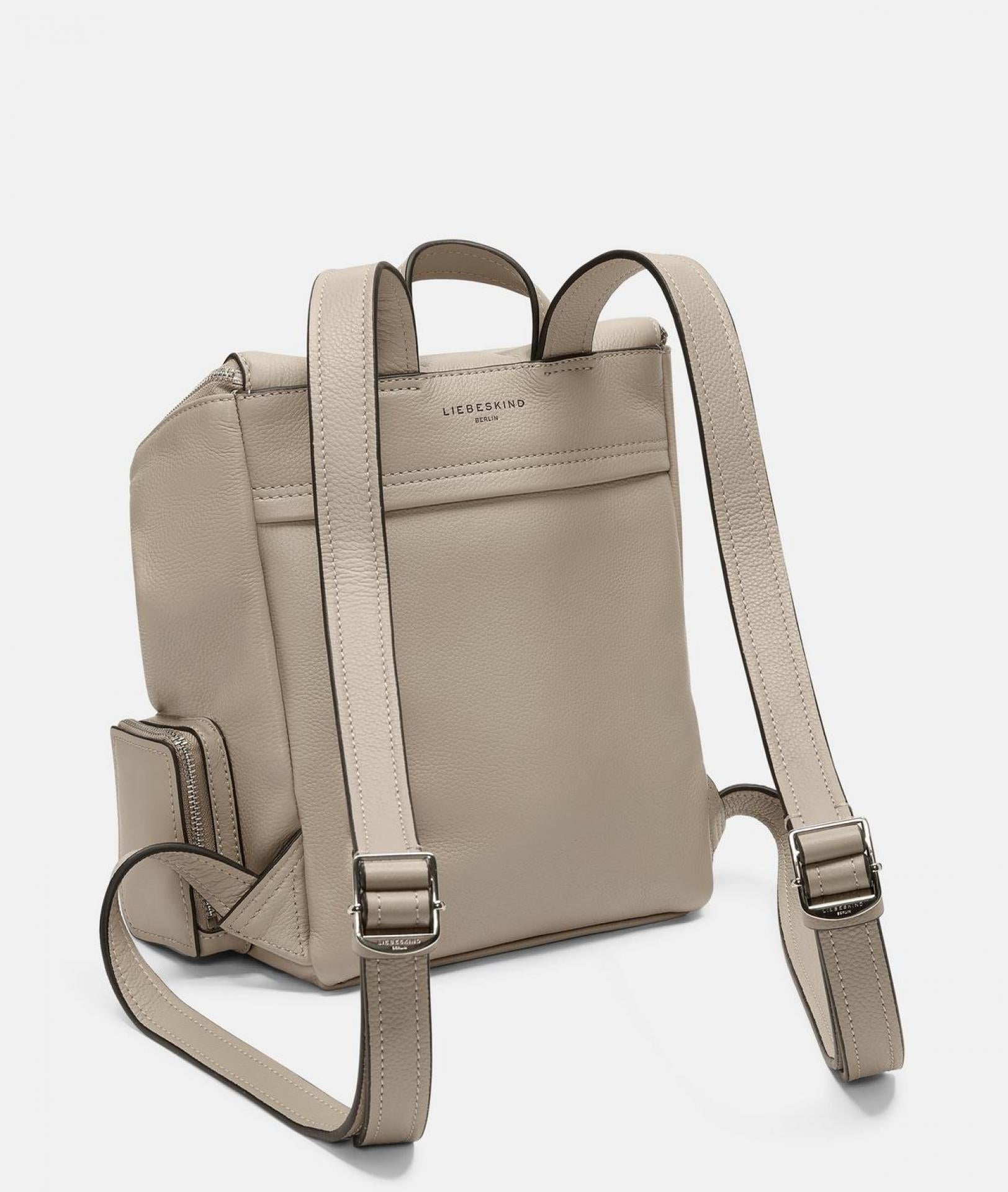 Liebeskind Berlin HERA SMALL PEBBLE RUCKSACK Leder Stone Beige