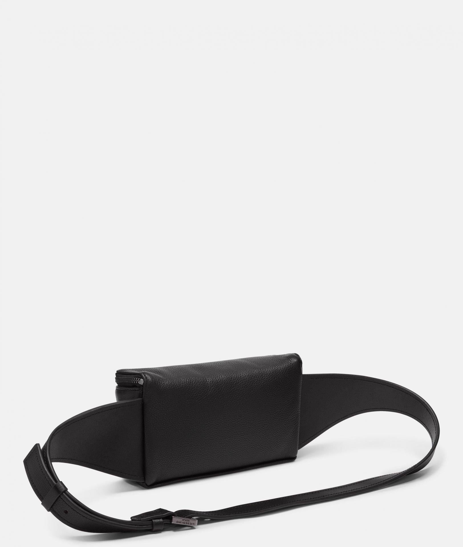 Liebeskind Berlin HERA SMALL PEBBLE Gürteltasche Leder Grau Schwarz