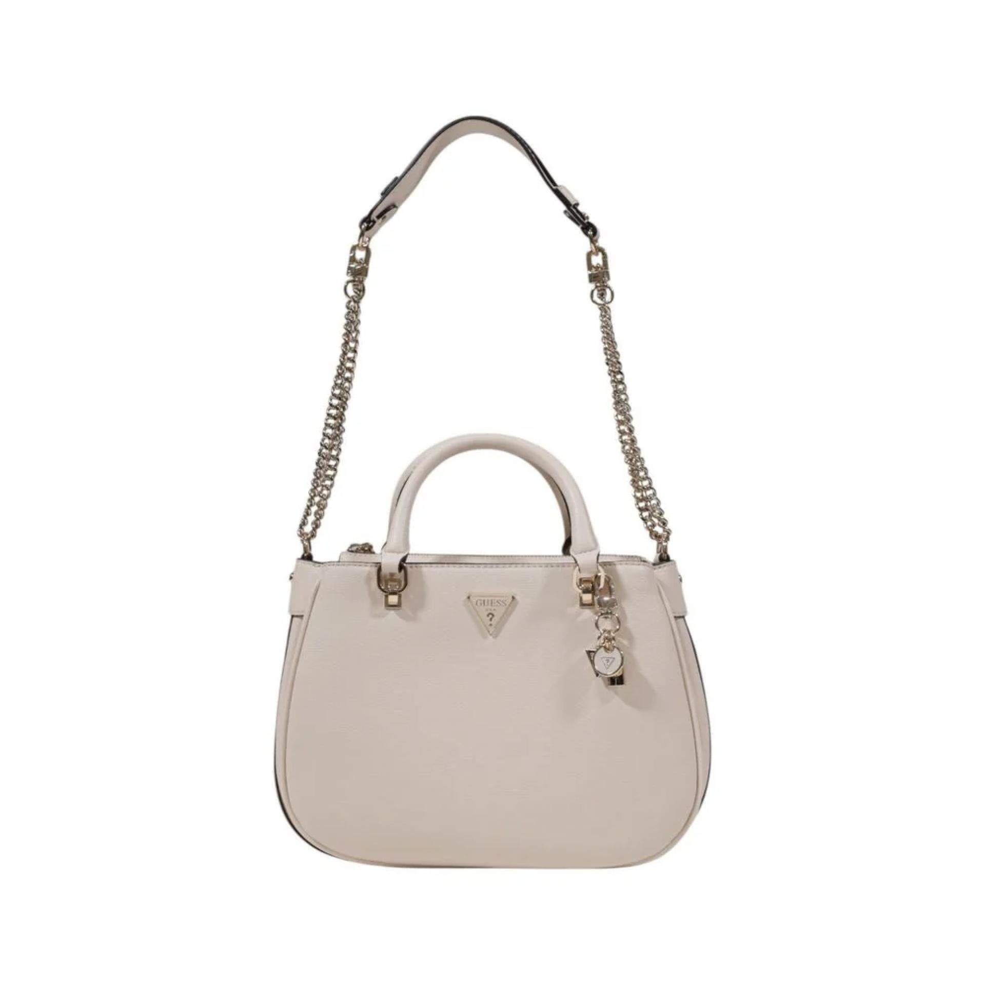 Guess FEDORA SHOULDER SATCHEL Bone