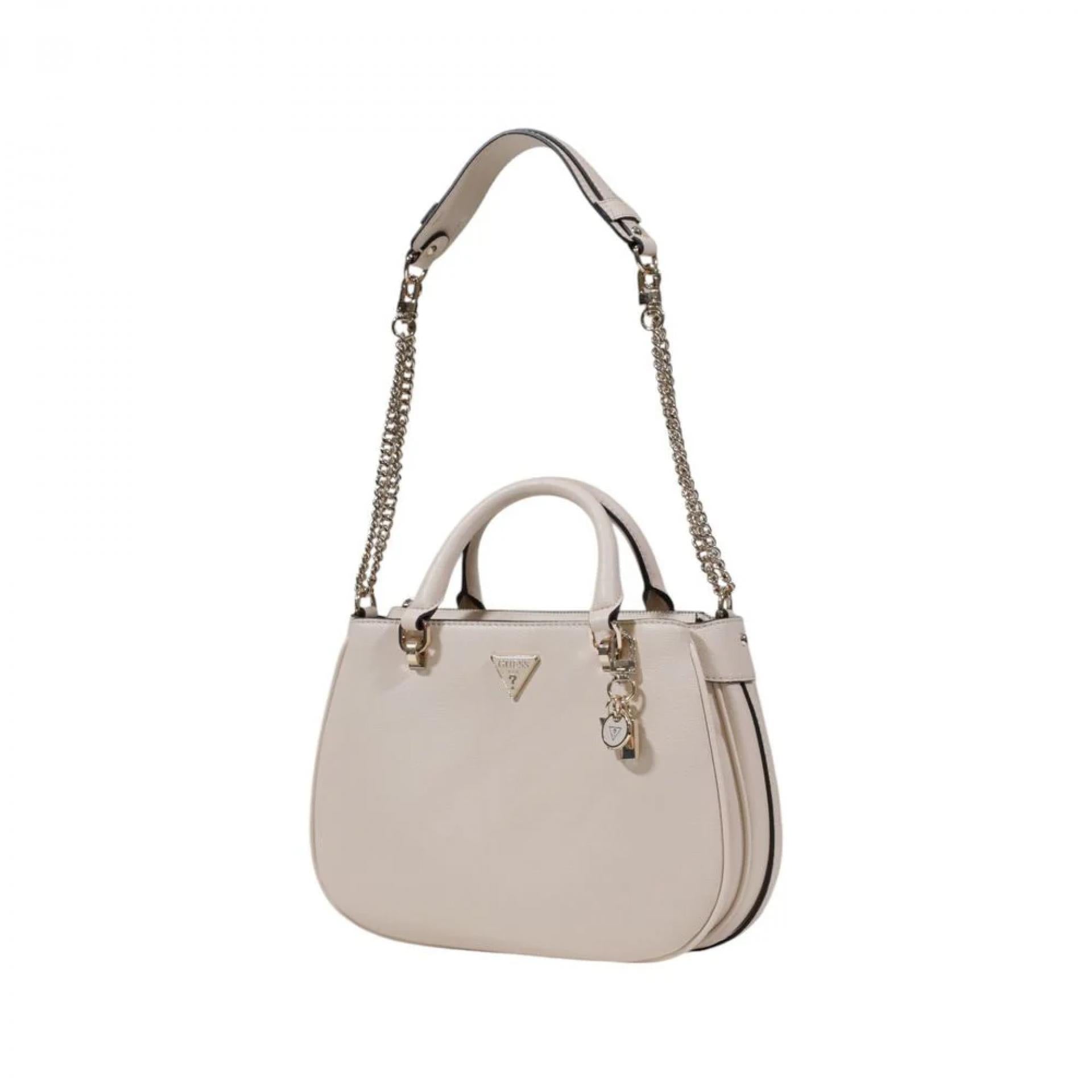 Guess FEDORA SHOULDER SATCHEL Bone