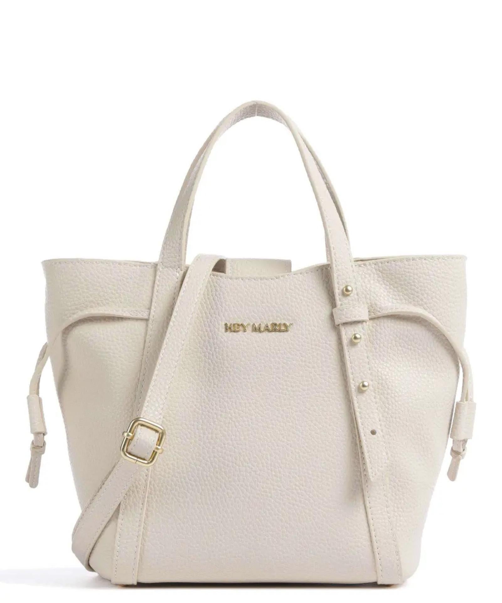 Hey Marly Shoppertasche Pretty Wonder Leder S crema