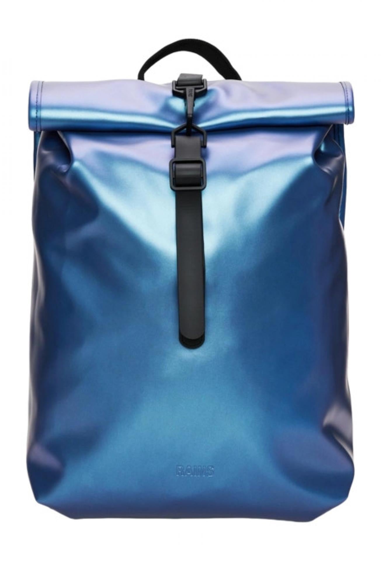 Rains Rucksack Rolltop Rucksack Mini W3 13330-28 Blau Laser