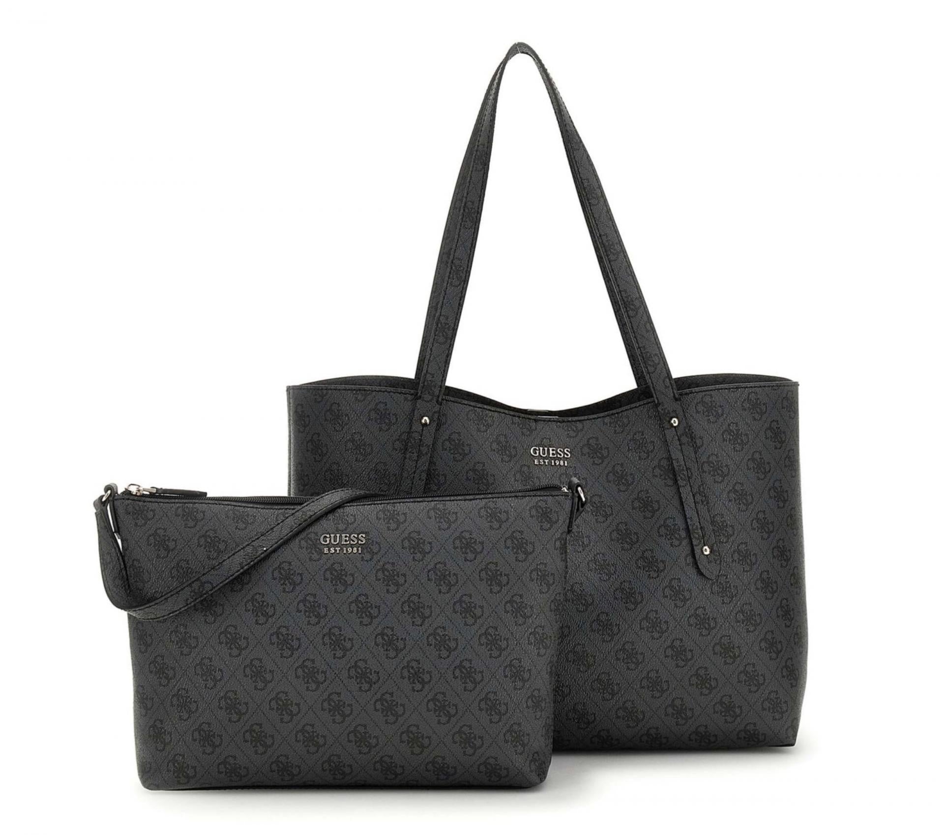 Guess Shoppertasche Brenton Tote Coal Logo