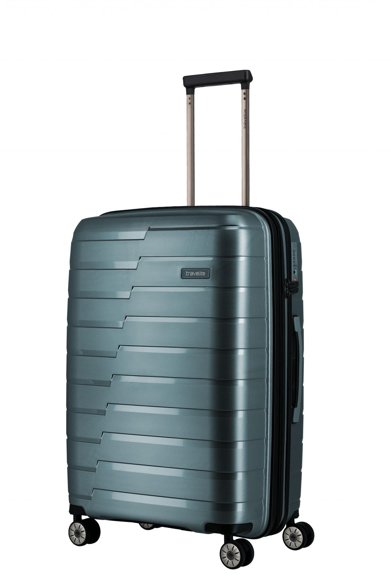 Travelite AIR BASE Trolley M 67cm Eisblau