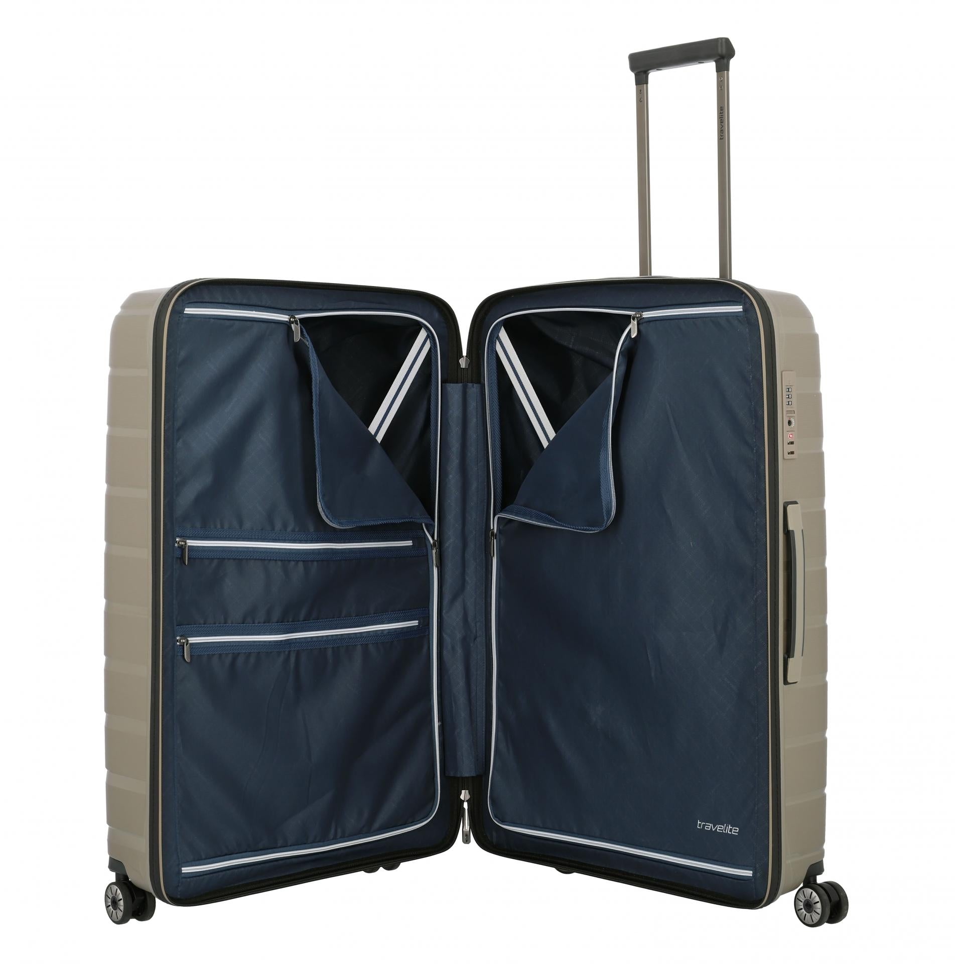 Travelite AIR BASE Trolley L 77cm Champagner