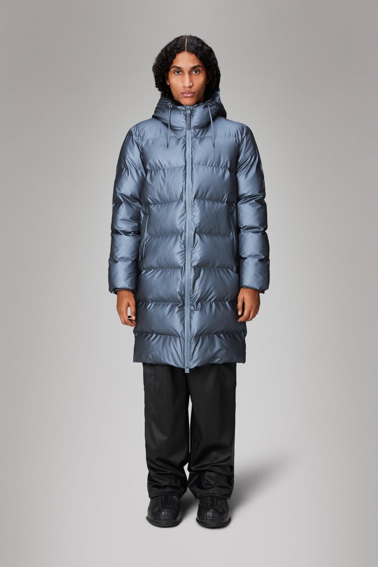 Rains Alta Long Puffer Winterjacke - Farbe: Bay - Variante: M