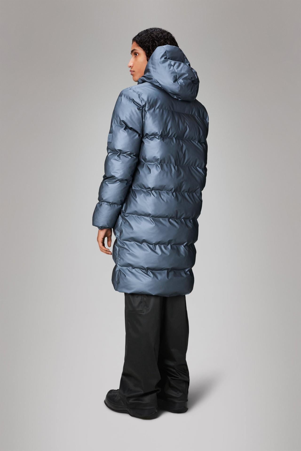 Rains Alta Long Puffer Winterjacke - Farbe: Bay - Variante: M