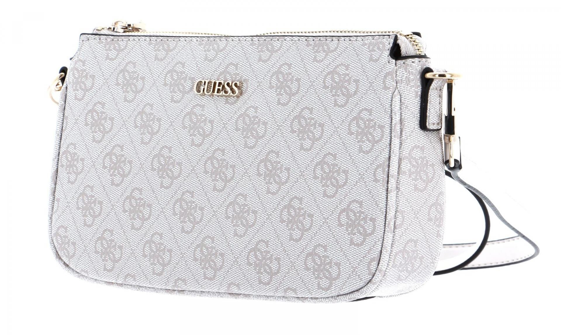 Guess Noelle DBL Pouch Crossbody Dove Logo