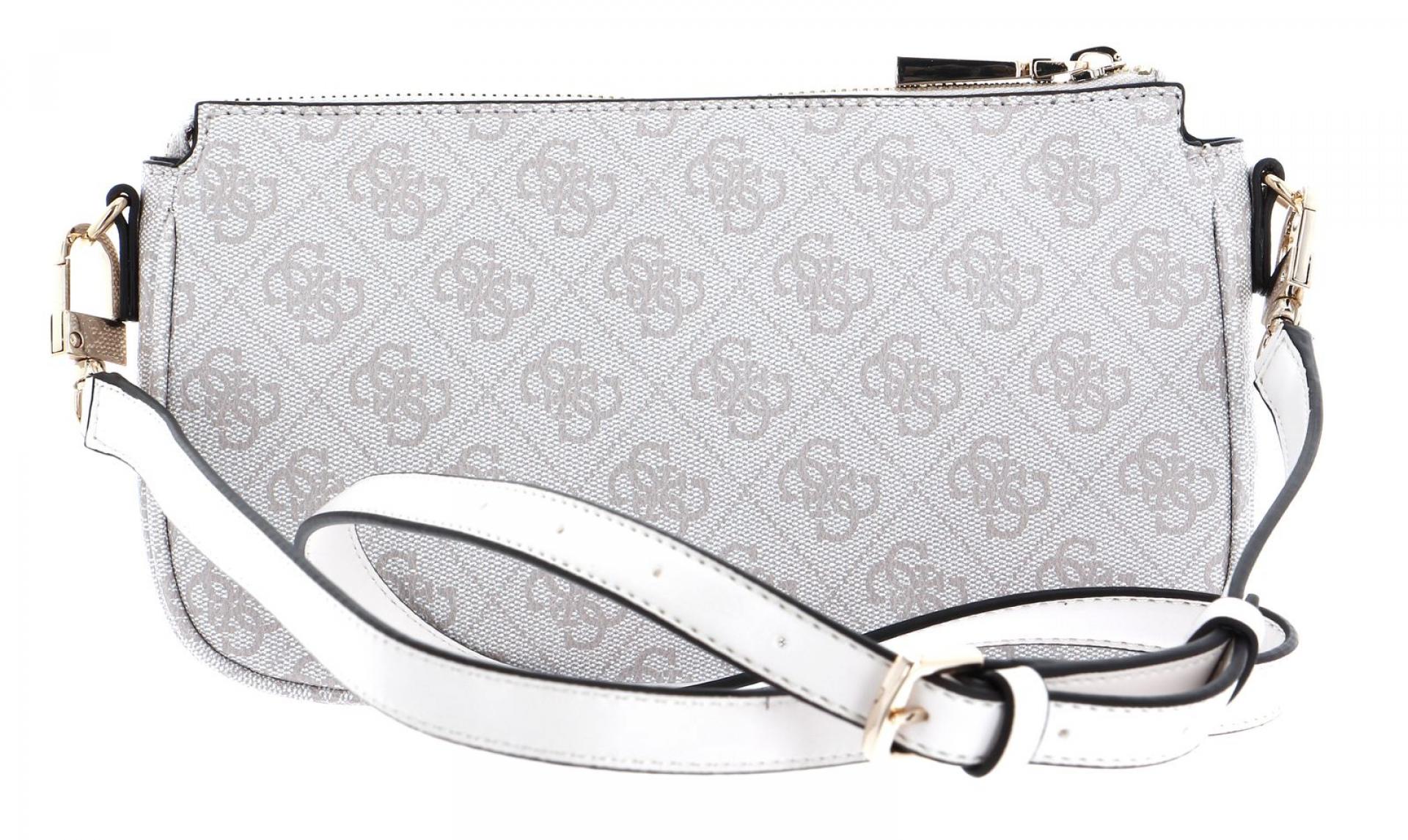 Guess Noelle DBL Pouch Crossbody Dove Logo