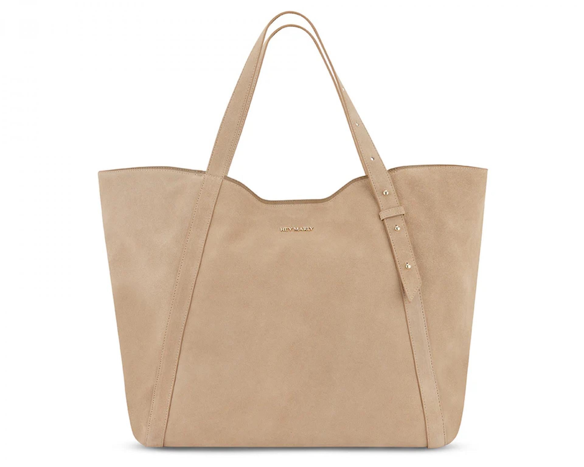 Hey Marly Shoppertasche Pretty Wonder Suede L Sand