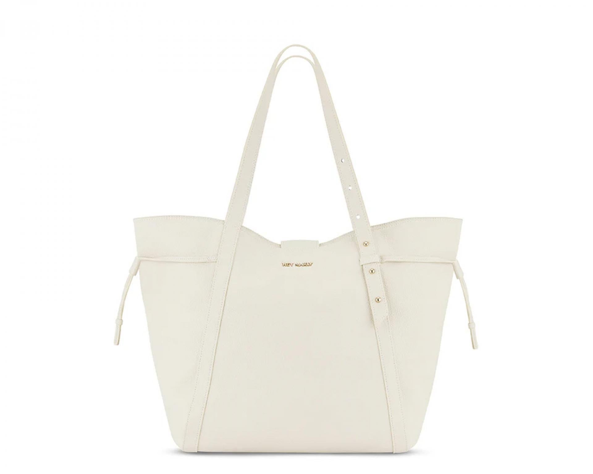 Hey Marly Shoppertasche Pretty Wonder Leder M crema