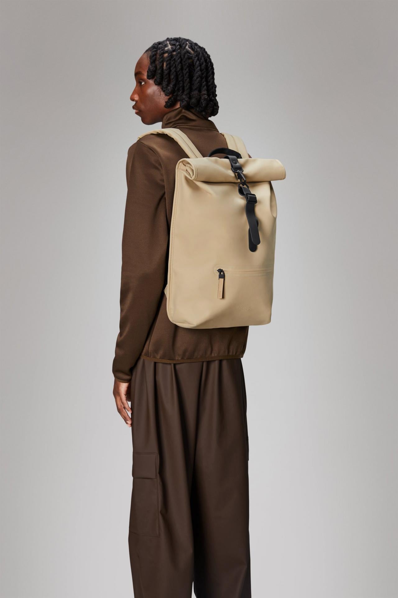 Rains Rucksack Rolltop Rucksack W3 13320-24 Beige Sand