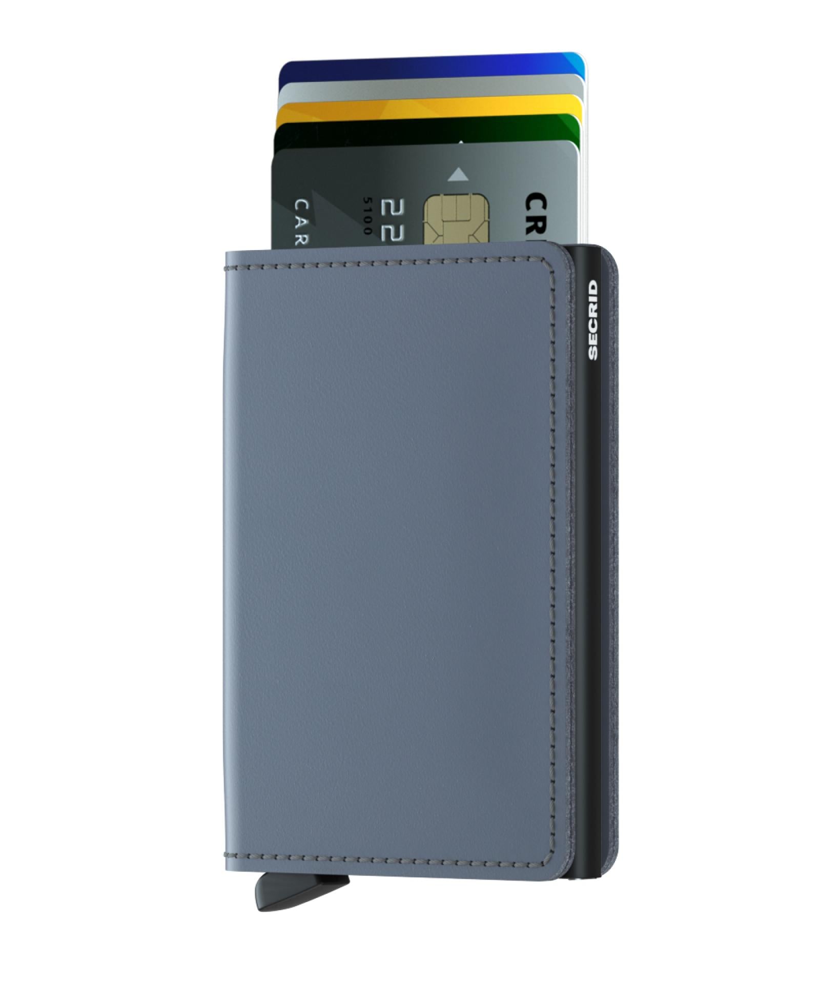 Kartenetui SECRID Slimwallet - Farbe:  Matte Grey-Black