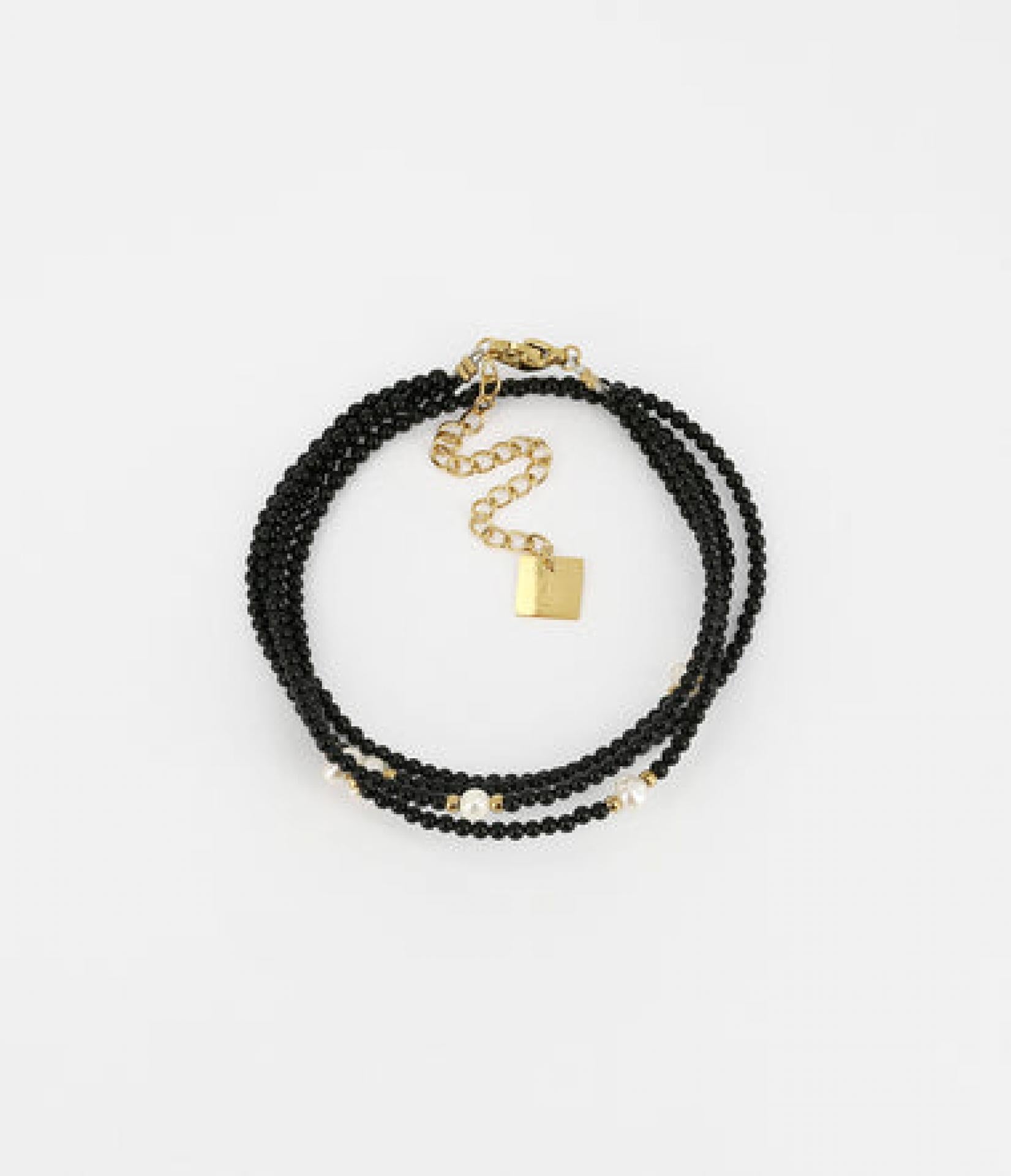 Zag Bijoux Armband La Natura Mini Perlen Onyx