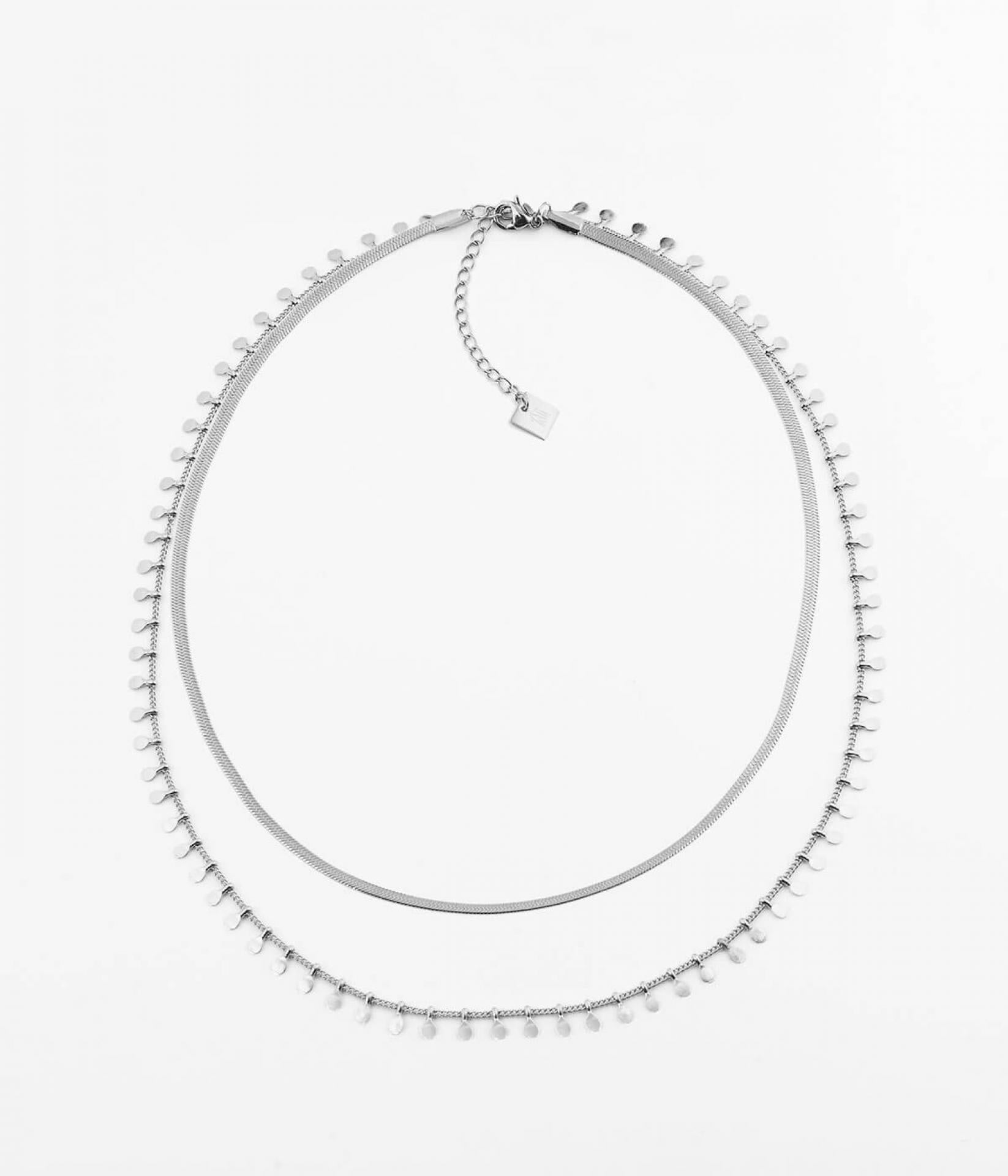 ZAG Bijoux Kette Mykonos 38CM+5 Silber