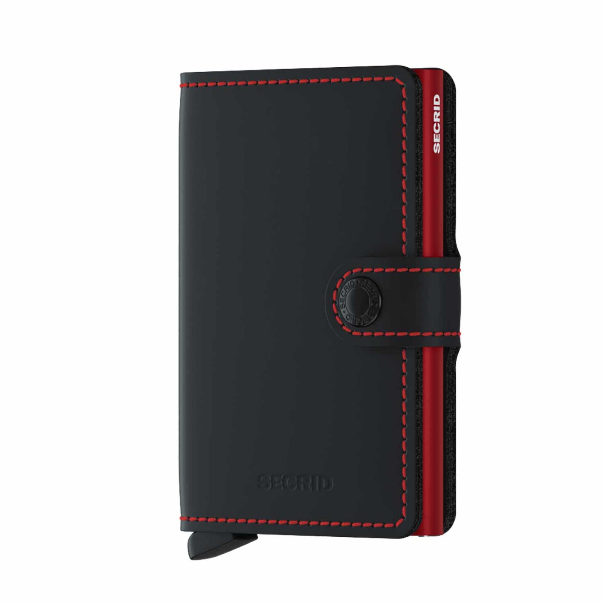 Secrid Miniwallet Matte  Black & Red