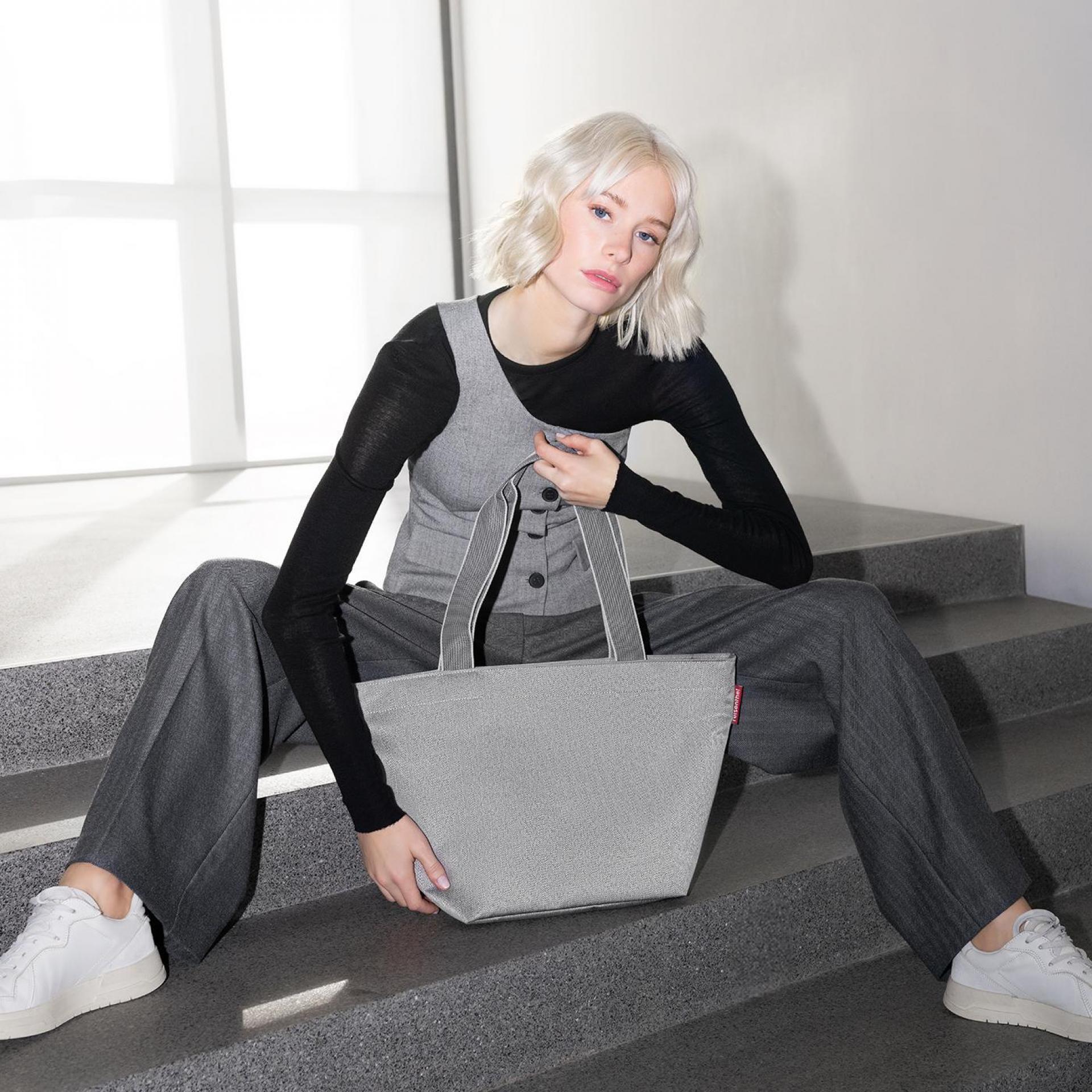 Reisenthel Einkaufstasche Shopper M - Variante: Herringbone Grey