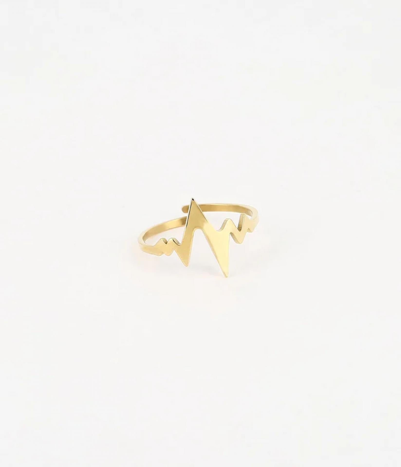 Zag Bijoux Ring Heartbeat gold