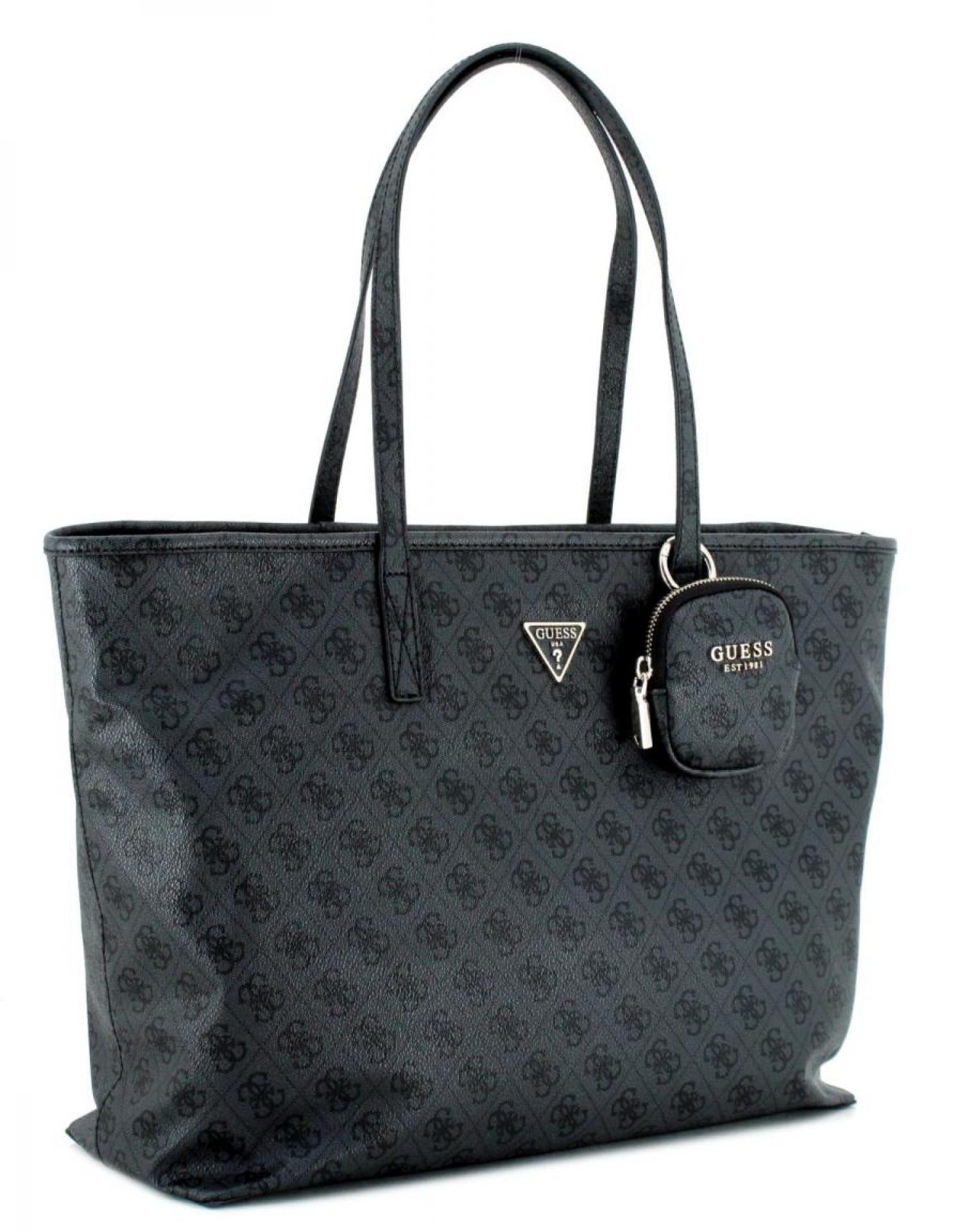 Guess POWER PLAY LARGE TECH TOTE Coal Logo