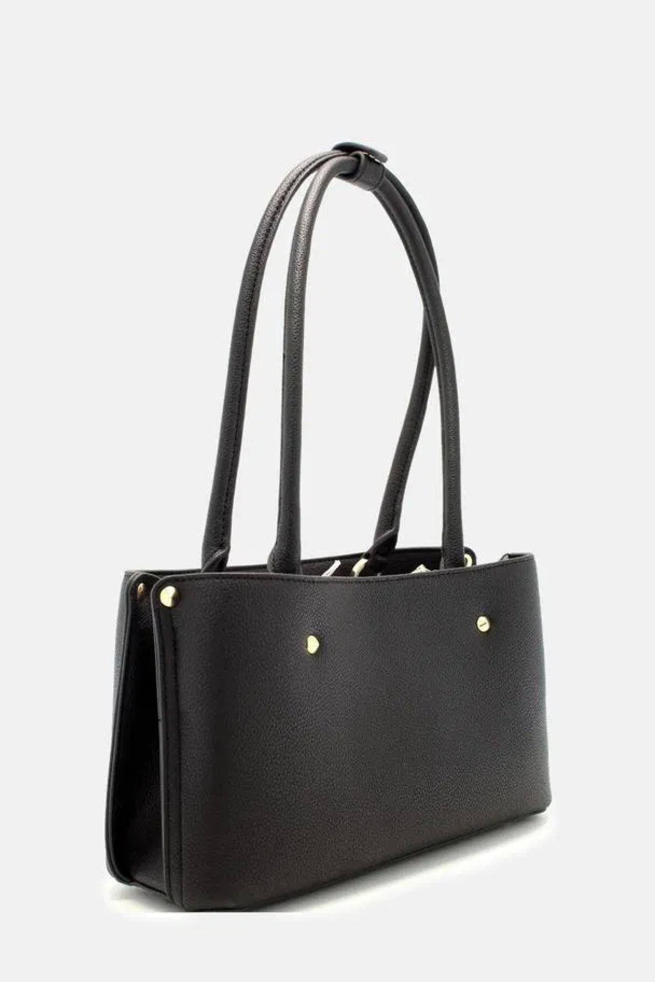 Guess MERIDIAN SHOULDER SATCHEL Schwarz