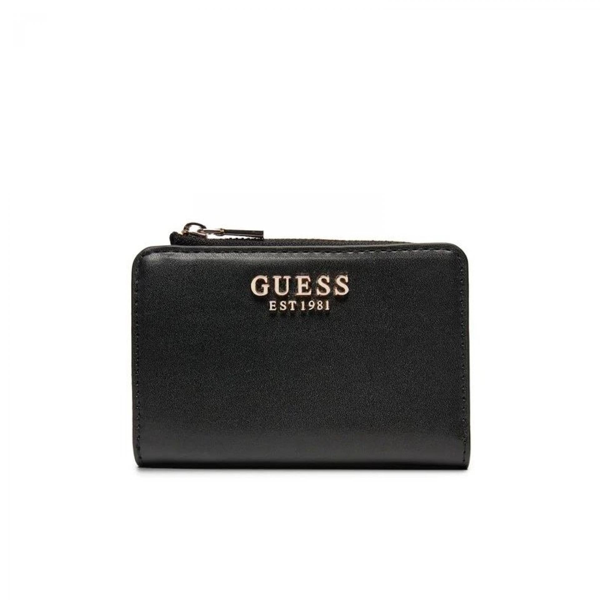 Guess LAUREL SLG ZIP Geldbörse Schwarz