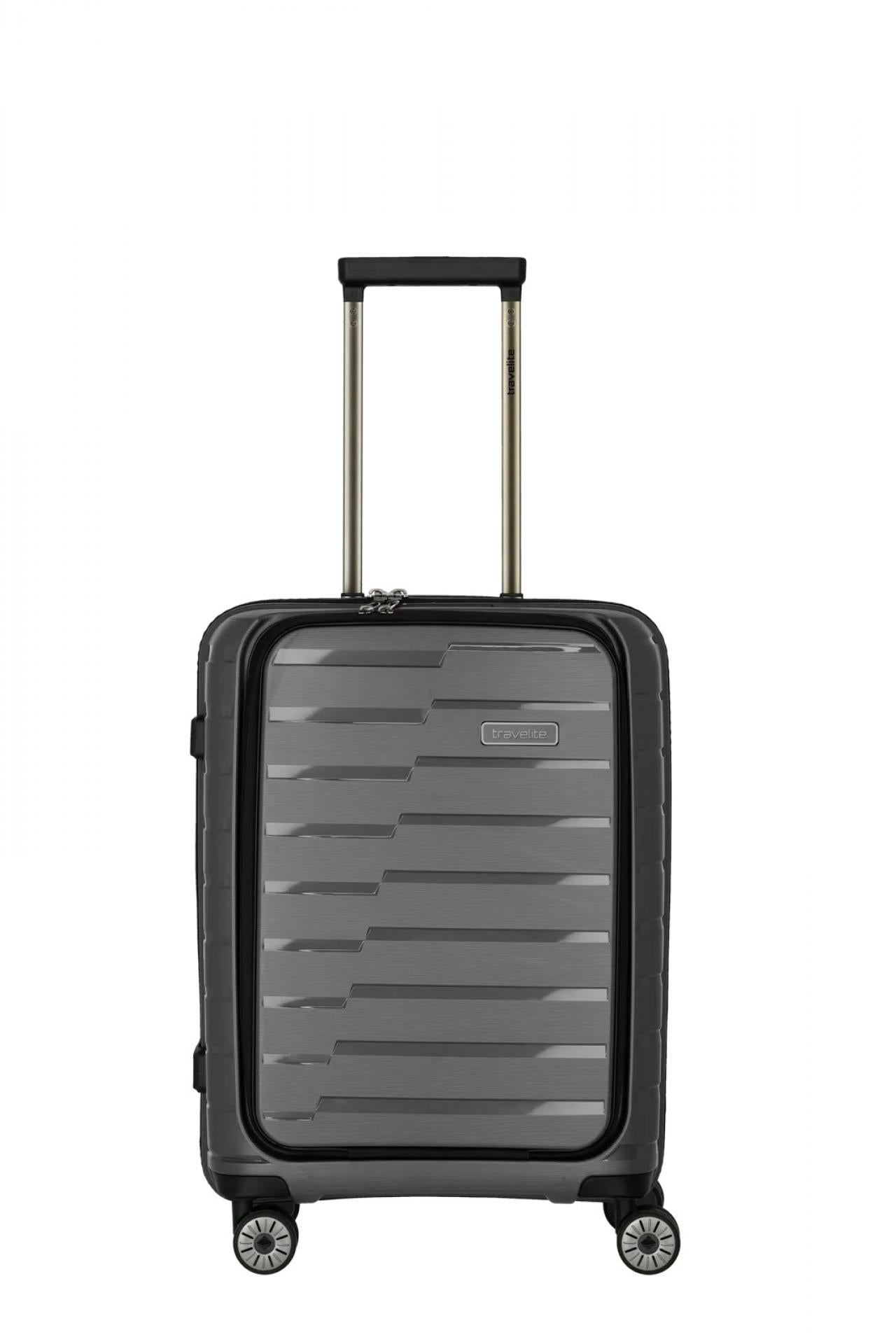 Travelite AIR BASE Trolley S+ mit Vortasche Anthrazit